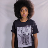 Camiseta Lute como uma Moçambicana(Preta)