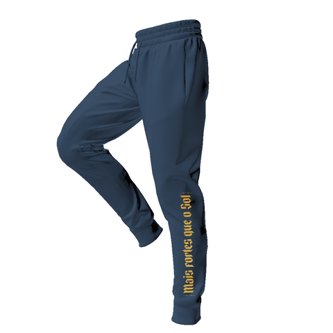 Calça Moletom Azul Petróleo // Mais Fortes que o Sol